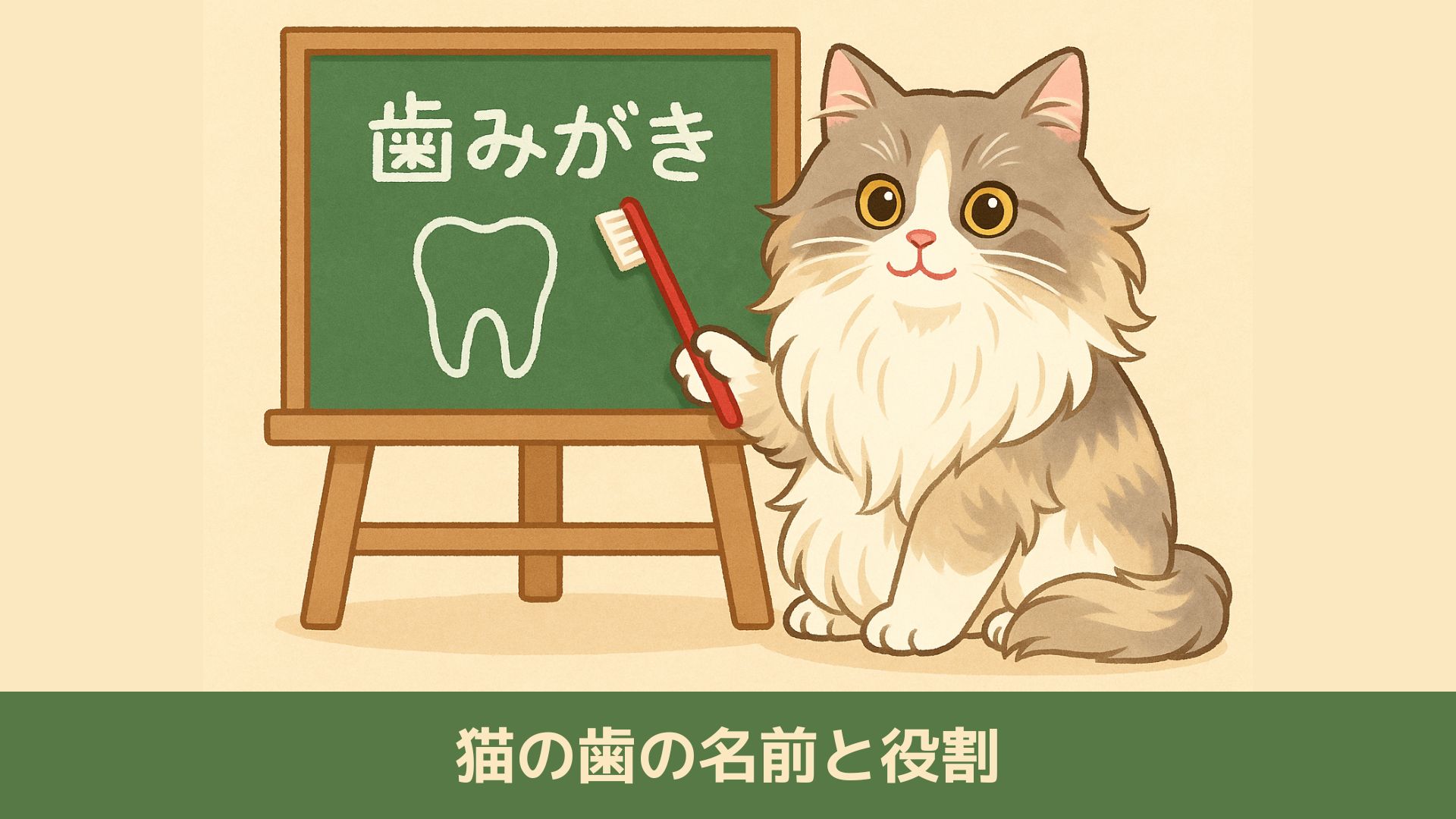 猫の歯の名前と役割